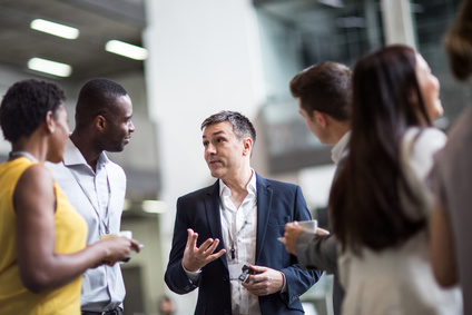 Business executives meeting at a networking event